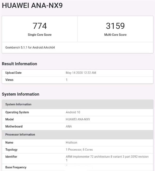 天玑 1000+ 跑分曝光，比肩麒麟 990 5G、仅次于骁龙 865