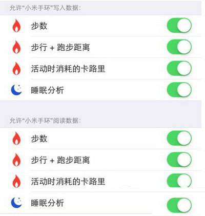 小米手环数据导入iphone ios8健康应用教程图7